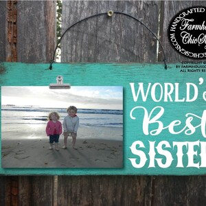 gift for sister, sister gift, sister, world's best sister, sister picture frame, Christmas gift sister, birthday gift sister, 241