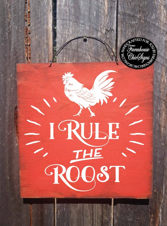 rooster decor, rooster sign, rooster wall art, rooster, roosters, chicken decor, chicken sign, funny rooster sign