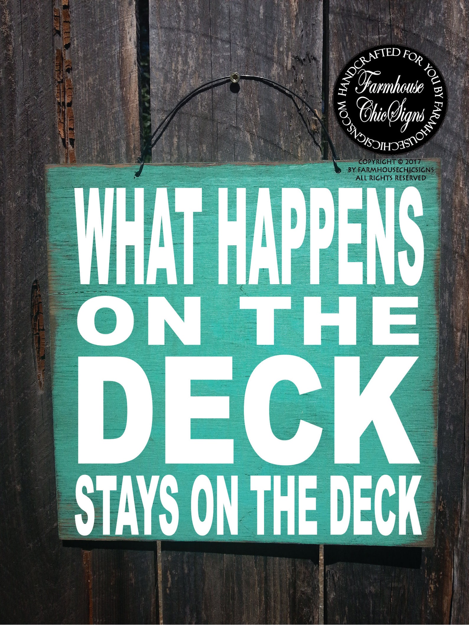 What Happens on the Deck Sign Deck Signs Deck Decoration Funny Etsy