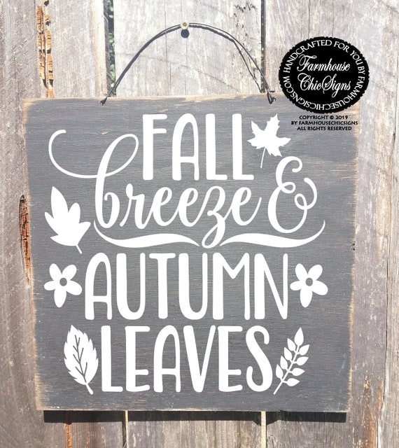 My Favorite Color Is Autumn Rustic Wood Sign