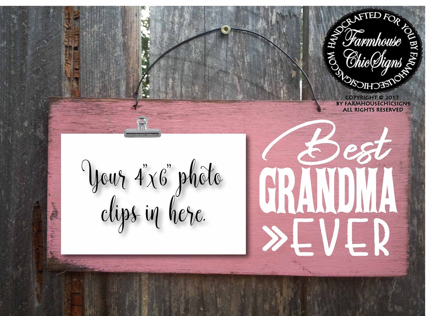 Grandma Gift Sign Picture Frame Zoom