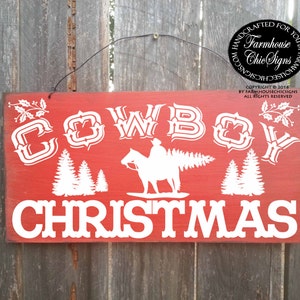 cowboy christmas, cowboy decor, country western decor, country decoration, cowboy sign, christmas sign, Christmas decor, 261/188