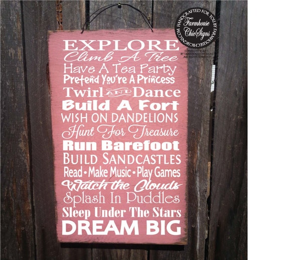 girls room decor, little girls sign, little girl room decor, girl decoration, princess sign, girls rule sign, rustic girls room, 98