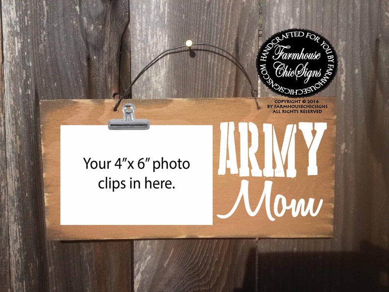 Army Mom Sign Frame Picture Image 0