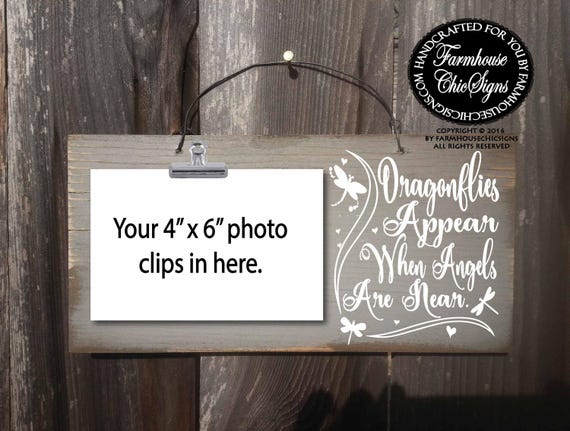 sympathy gift, in memory, memorial gift, memorial sign, condolence gift, condolence sign, dragonflies appear when angels are near, 282