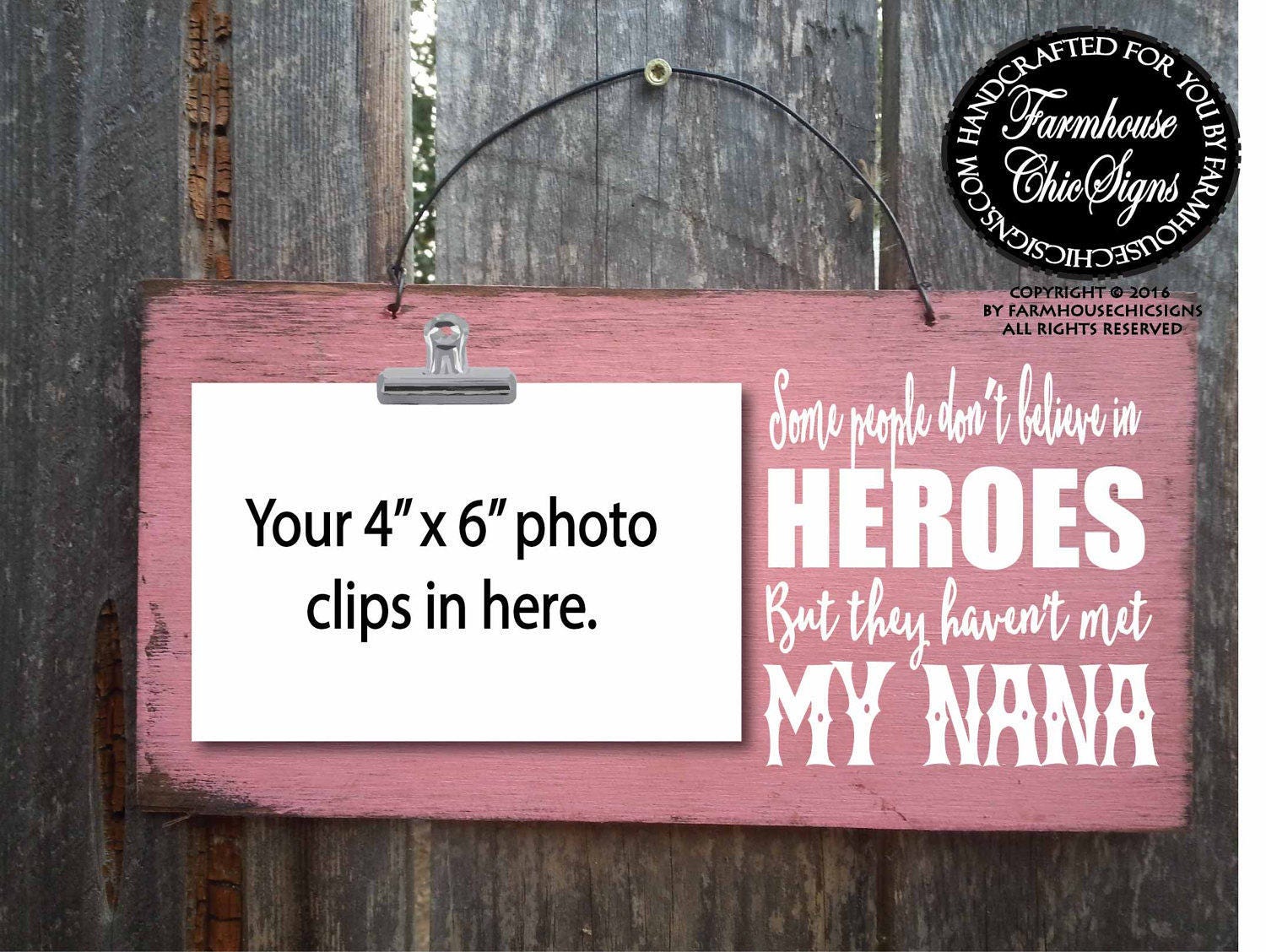 Nana gift for nana nana gift nana hero nana picture frame Etsy