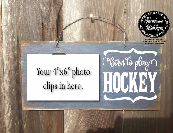 born to play hockey, hockey sign, hockey gift, gift for hockey player, field hockey, ice hockey, hockey decoration, hockey signs, 268