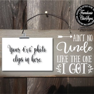 gift for uncle new uncle gift for uncles Christmas gift for uncle best uncle ever farmhouse style photo holder birthday gift for uncle 361