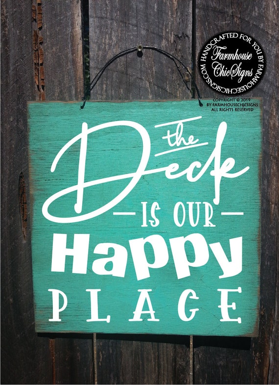 Deck Patio Pool Signs Farmhousechicsigns