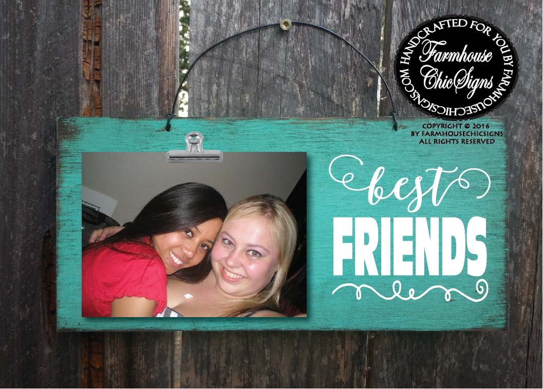F Besties Gift For Bestie Picture Frame Rustic Best Gallery Photo