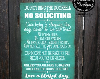 Sleeping Babies Do Not Knock Doorbell Wooden Warning No Soliciting Sign Wake 33 Sleeping Babies Do Not Knock Doorbell Wooden Warning No Soliciting Sign Wake 33