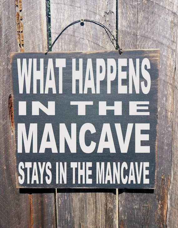 man cave decor, man cave, What Happens in the Mancave Sign, custom mancave sign, personalized mancave, 75/197