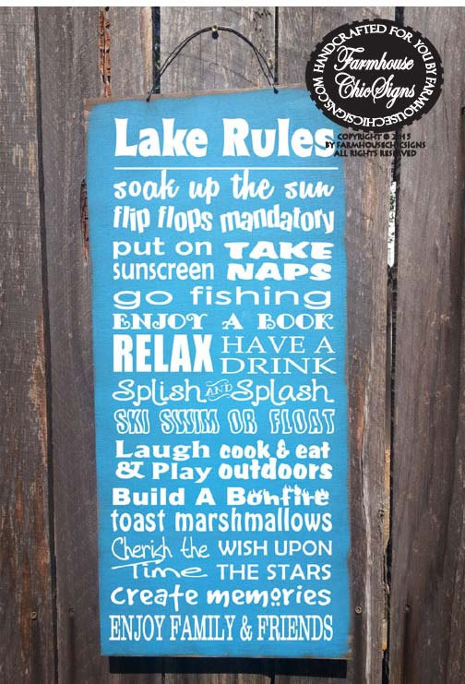 Lake House Lake House Decor Lake House Sign Lake Rules Etsy