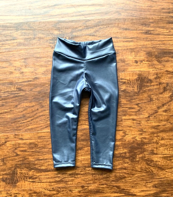 Faux Leather Leggings. Toddler Leggings 