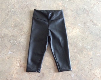Baby girl hotsell faux leather leggings
