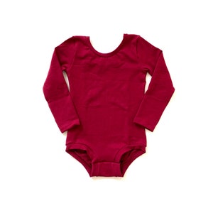 Girls Long Sleeve Leotard, Toddler Girls Leo Girls Bodysuit Ballet