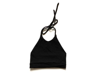 Cropped Halter Tops Jersey Knit Halter Tops Baby Girls Halter Toddler Girls Halter Big girl Halter