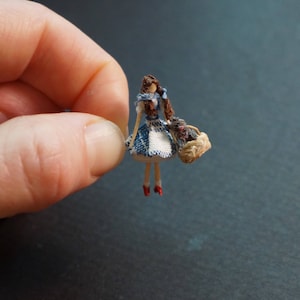 MADE TO ORDER: Minature Handmade Dorothy and Toto