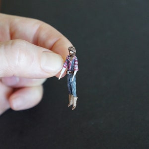 Handmade Miniature Mountain Man Doll (Mr. Edwards)