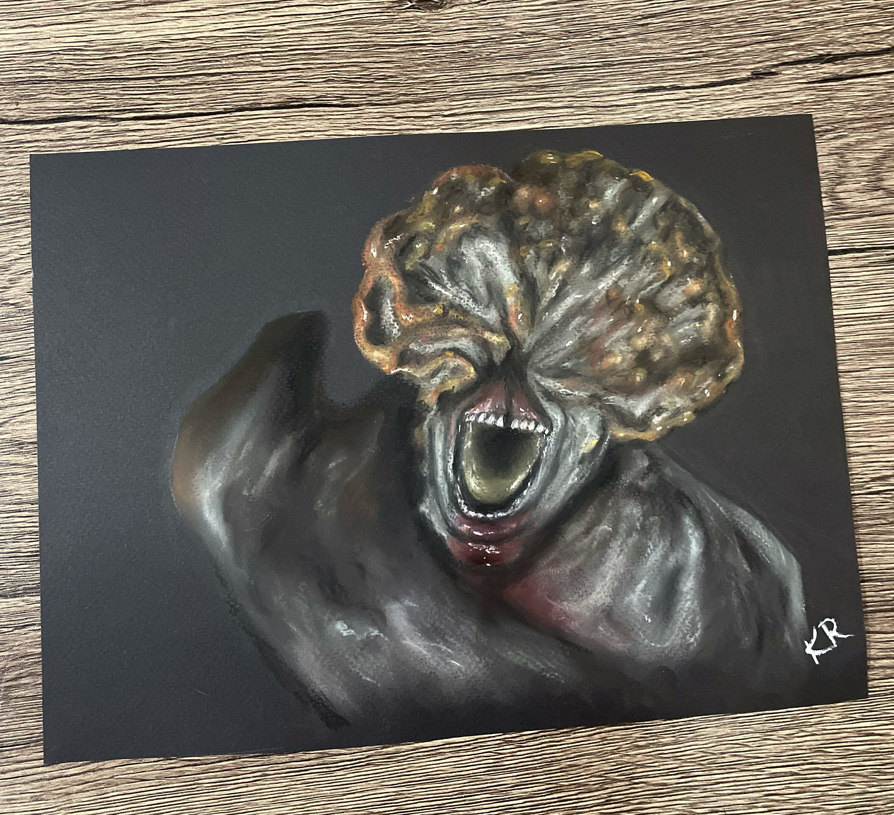 Original Soft Pastel Clicker Creature Drawing 11 by 9 Inches - Etsy