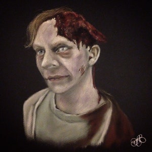 Pascow Pet Sematary Unframed Soft Pastel Drawing
