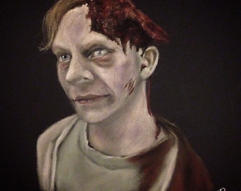 Pascow Pet Sematary Unframed Soft Pastel Drawing