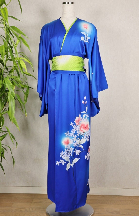 Royal blue hotsell kimono dress