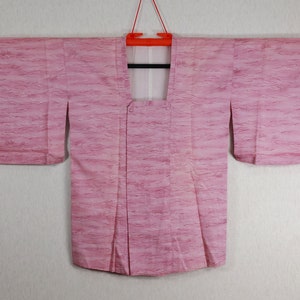 Pink Michiyuki, Michiyuki Kimono, Michiyuki Kimono coat, Polyester Michiyuki, Michiyuki kimono, Michiyuki coat, Michiyuki haori,