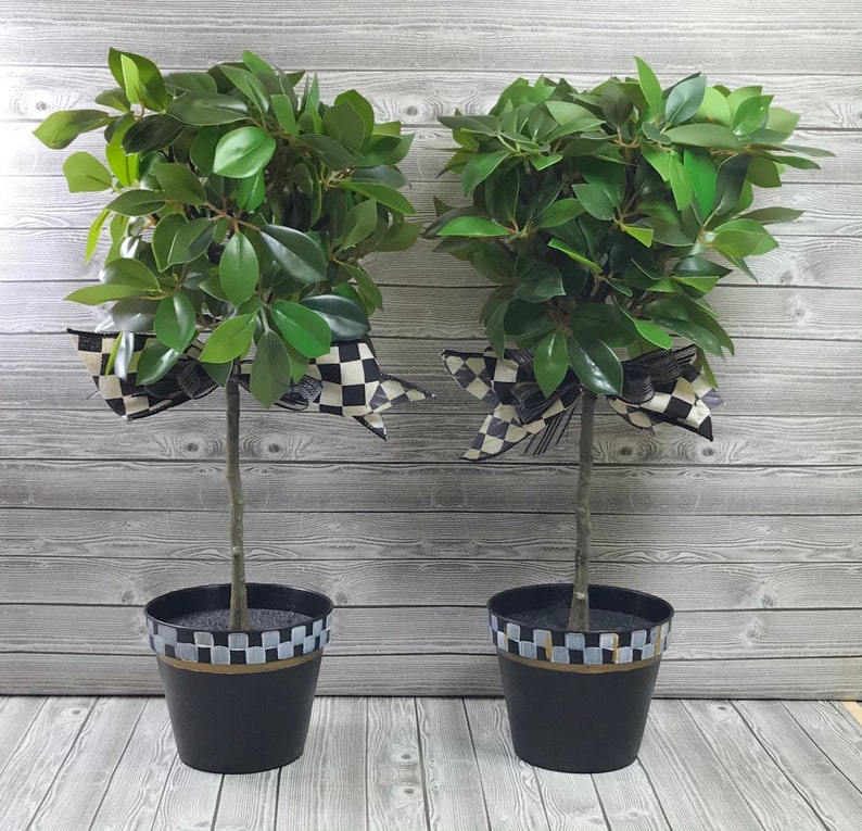 Silk Topiary Tree 14 Etsy