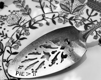 Pi, Pie, pie server, math gift, pi day, geek gift, hostess gift, wedding shower, cake gift, pie lovers, math lovers, equations, smart,