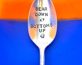 Chicago Bears, bear down, football, gifts for him, Sunday funday, VIntage GIft, SErving SPoon, HOstess GIft, game day, Chicago