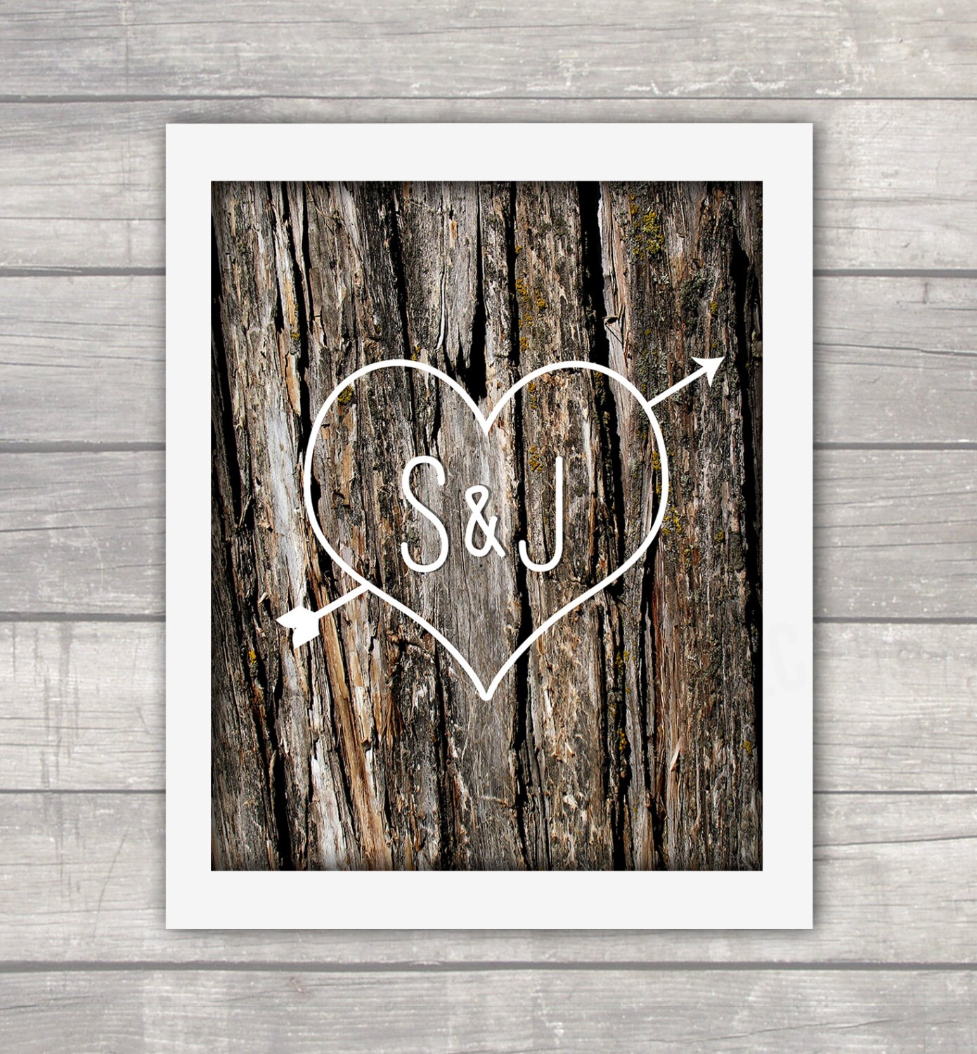 Custom Wall Art Gallery wall Personalized Initials Etsy