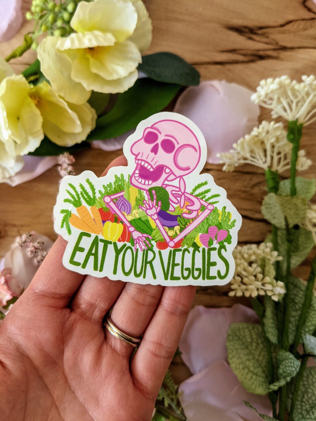 Eat Dis Sticker Eat Your Veggies Fun Die-cut Sticker, Glossy Sticker - Etsy