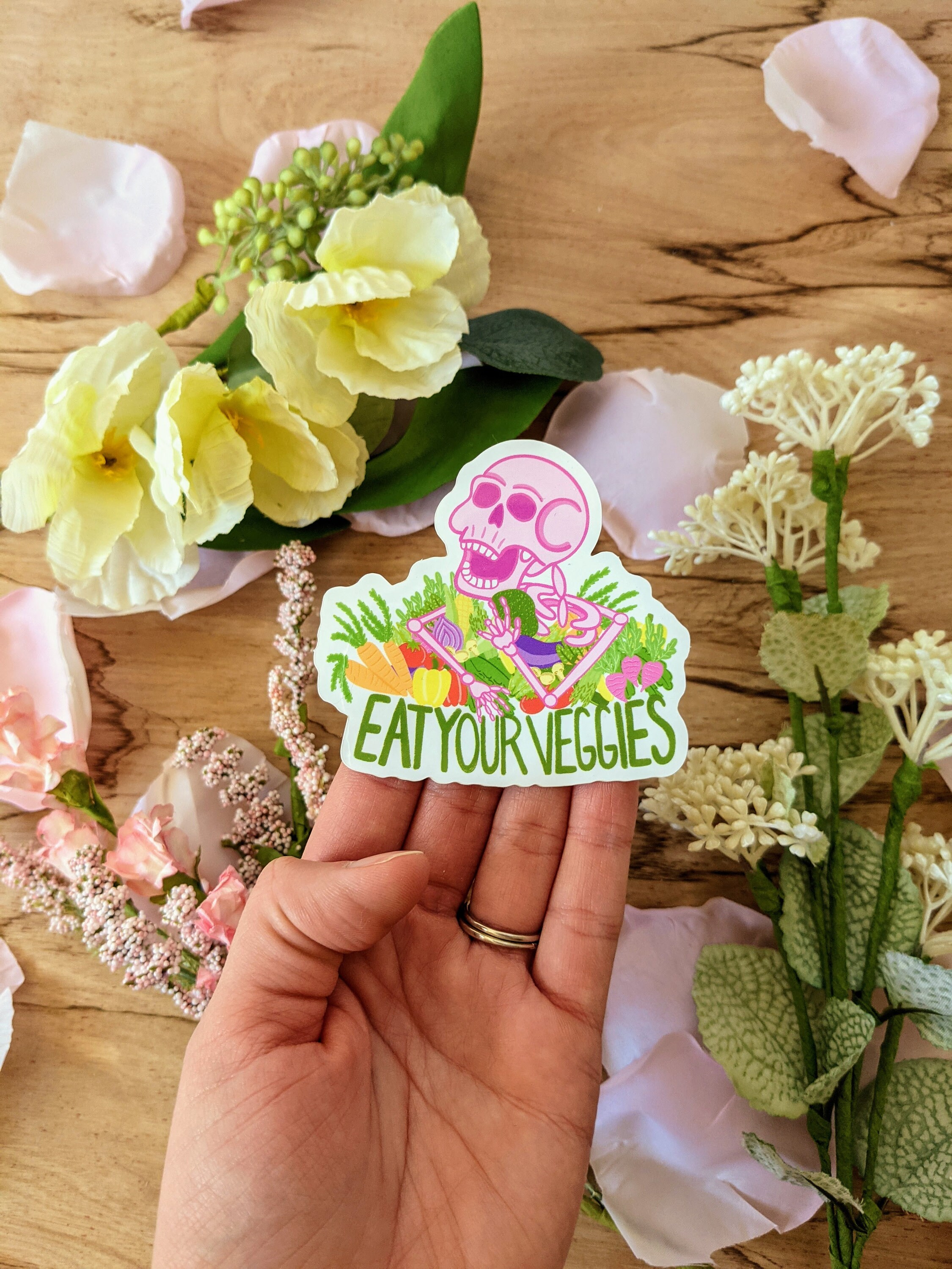 Eat Dis Sticker Eat Your Veggies Fun Die-cut Sticker, Glossy Sticker - Etsy