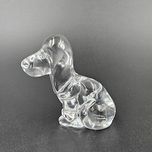 Daum Crystal Dog - Etsy