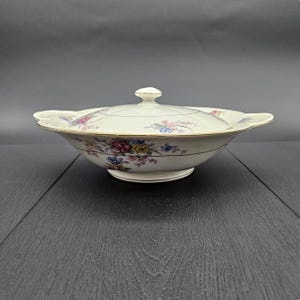 Theodore Haviland New York Round Covered Vegetable Bowl - Pattern Avalon