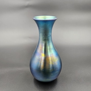 Steuben Blue Aurene Vase Shape 3282