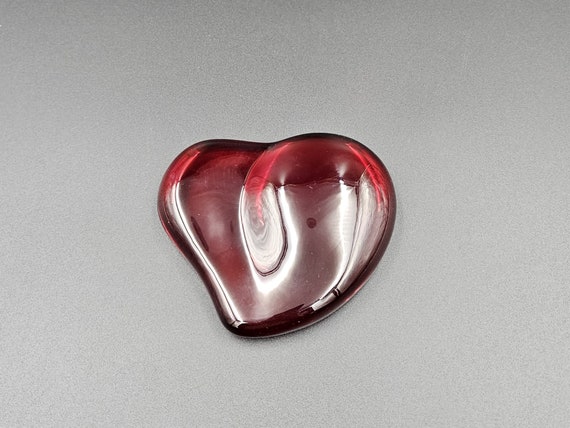Elsa Peretti Red Heart Paperweight Tiffany & Company - Etsy