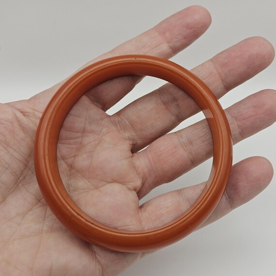 Orange Bakelite Bangle - image 3