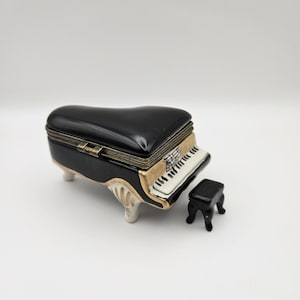 Ceramic Grand Piano Trinket Box - 2 available priced individually