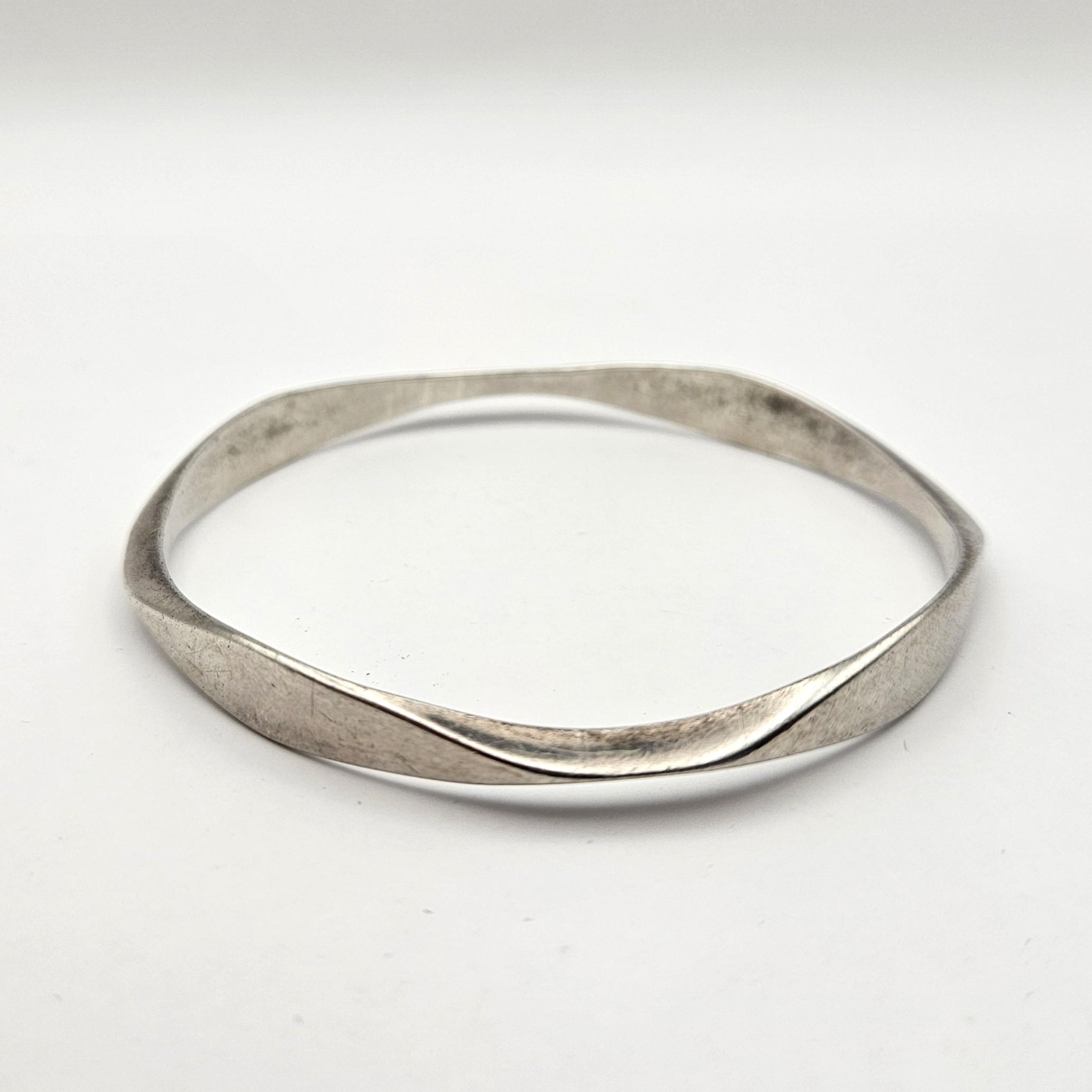 メキシコ ヴィンテージ シルバー モダン ウェーブ バングル MEXICO925 メキシコ ヴィンテージ シルバー バングル [ Sterling Silver