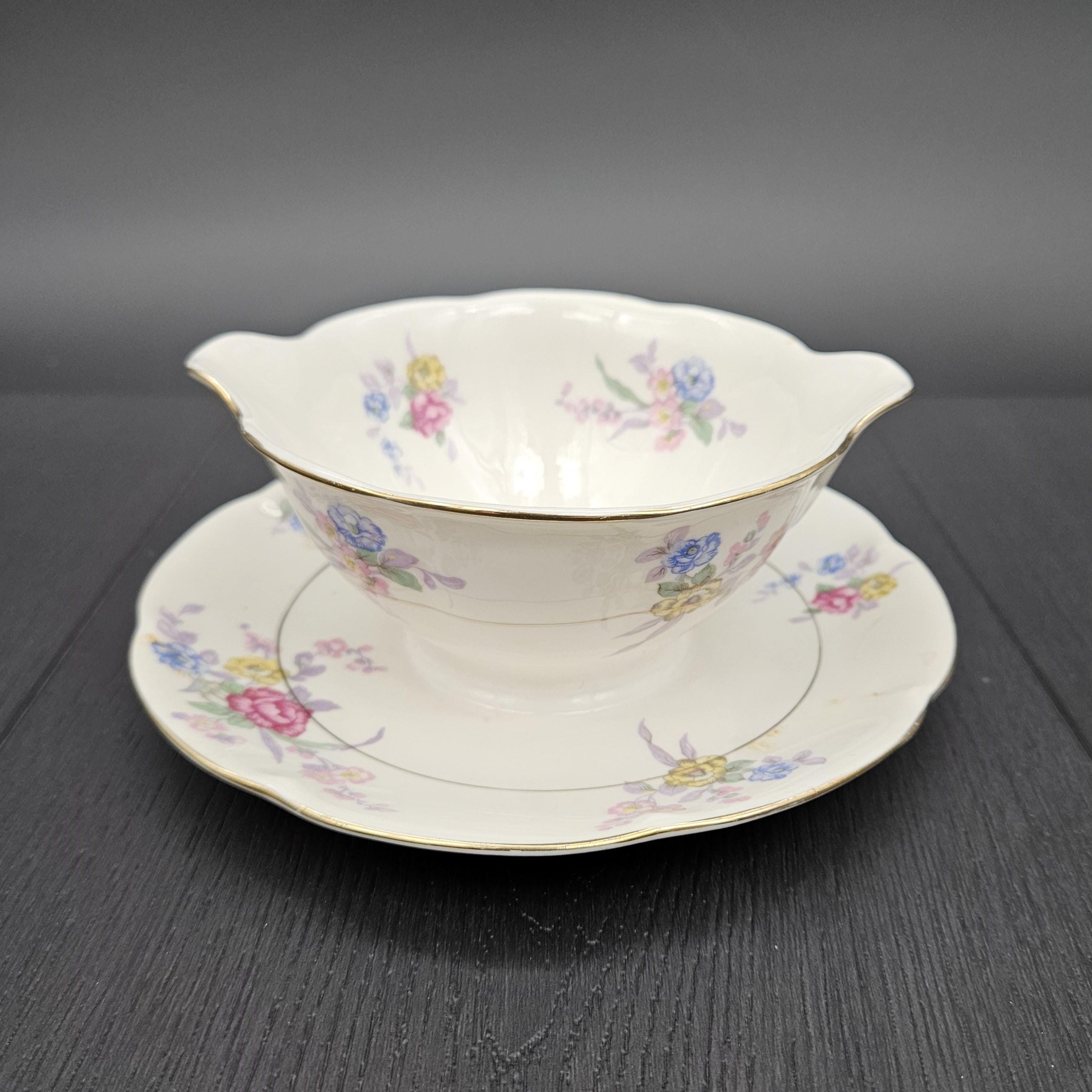 Theodore Haviland New York Gravy Boat With Attached Underplate