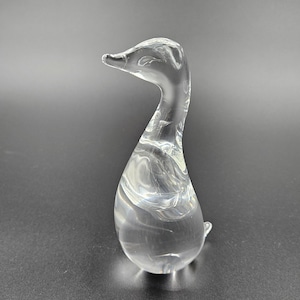 Steuben Gander 8358 designed by Lloyd Atkins - 5 1/2 inches tall