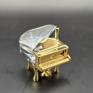 Miniature Swarovski Crystal Piano from the Crystal Memories collection - 1 1/4 inches tall