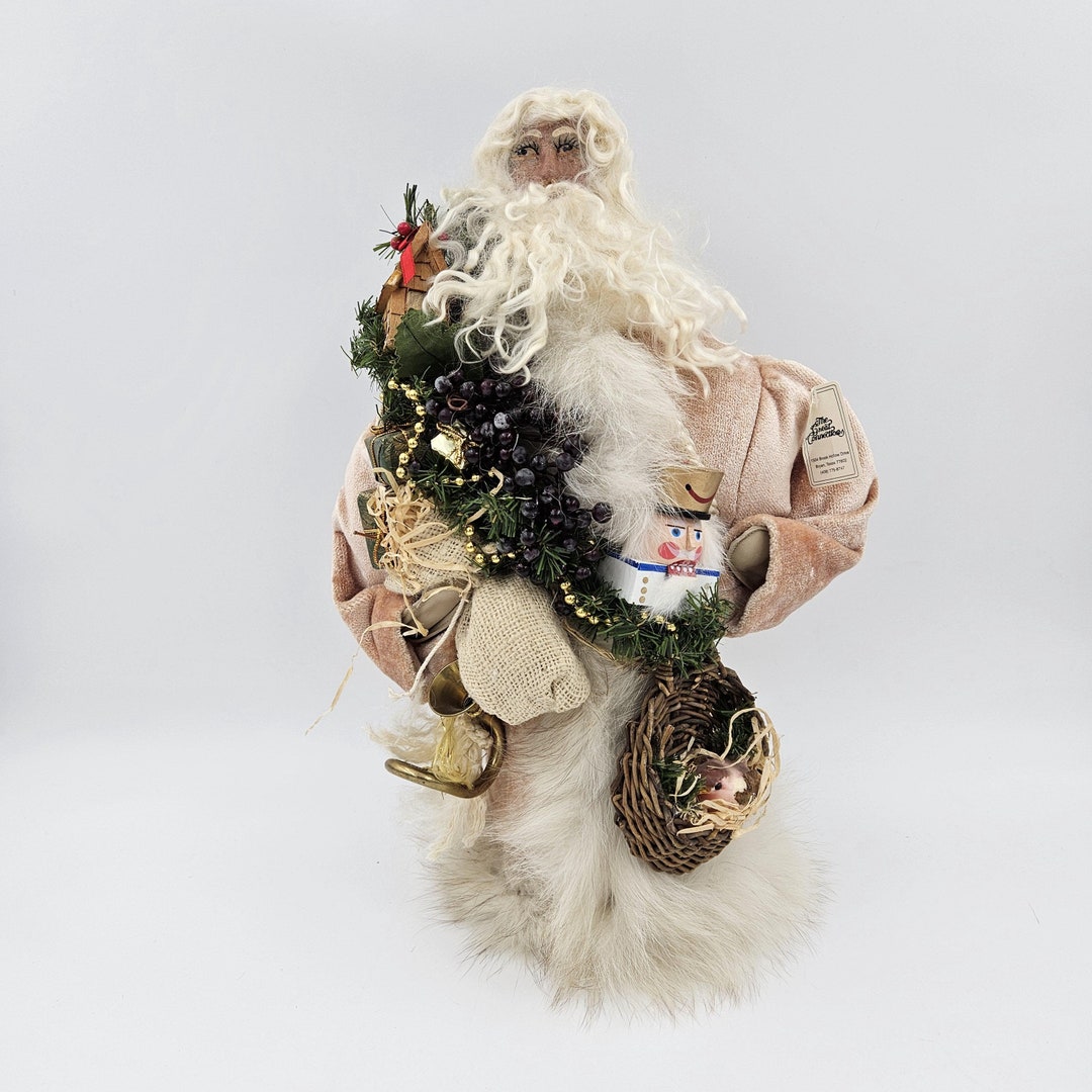Large Santa in Pink Coat by Karmen R. Younts - Signed and Numbered