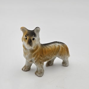 Miniature Corgi Puppy Figurine: Made in Japan - 2 1/4 inches