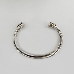 Sterling Twist Nail Head Cuff made in Mexico