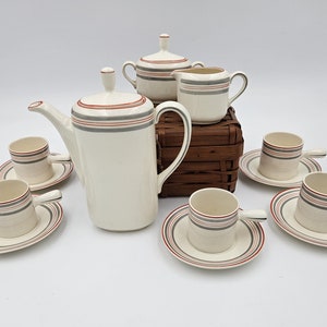 Art Deco Demi-Tasse Set Made in Czechoslovakia