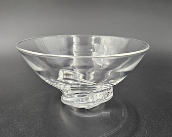 Steuben Glass Basket Shaped Bowl #8079 Donald Pollard Circa 1957