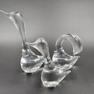 Daum Crystal Goose, Large Gander, and Medium Gander - Your Choice - Priced Individually - Made in France